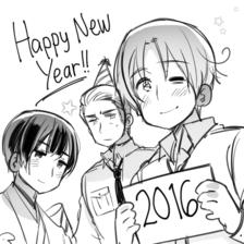 Happy New Year 2016插画图片壁纸