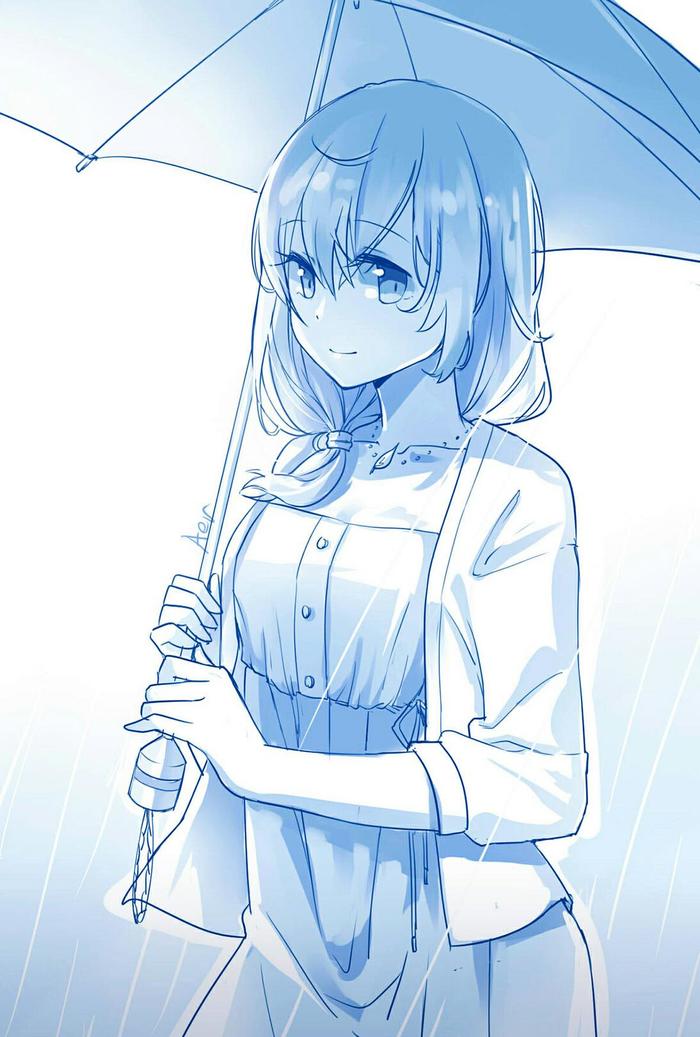 雨中插画图片壁纸