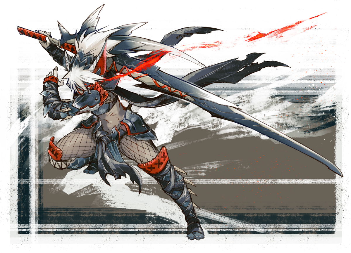 白疾風插画图片壁纸