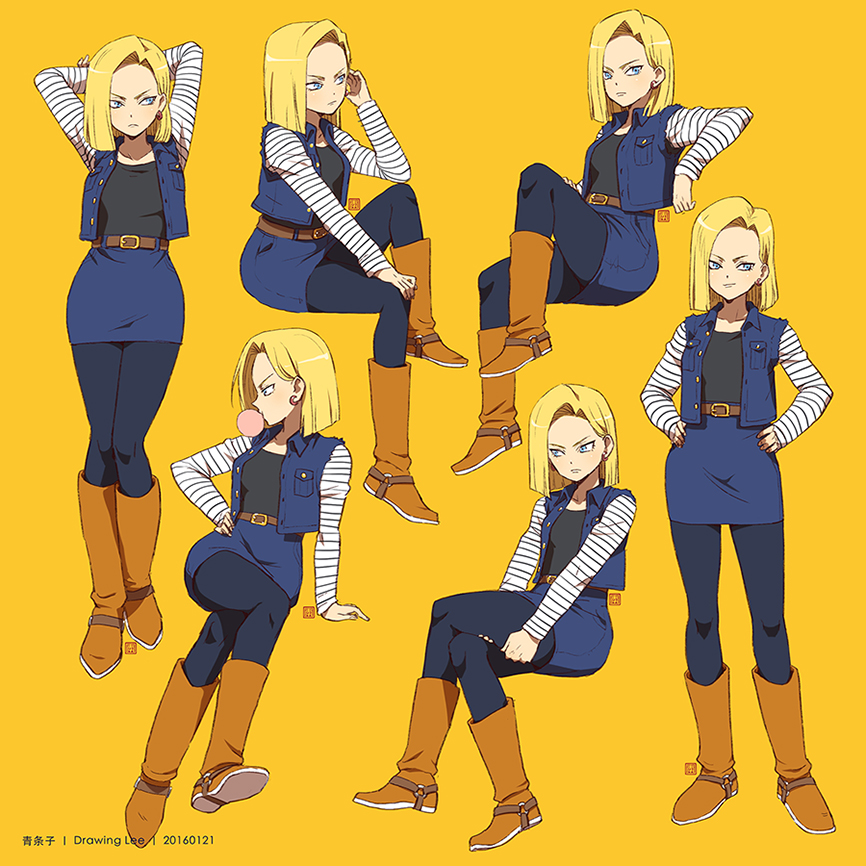 Android 18插画图片壁纸