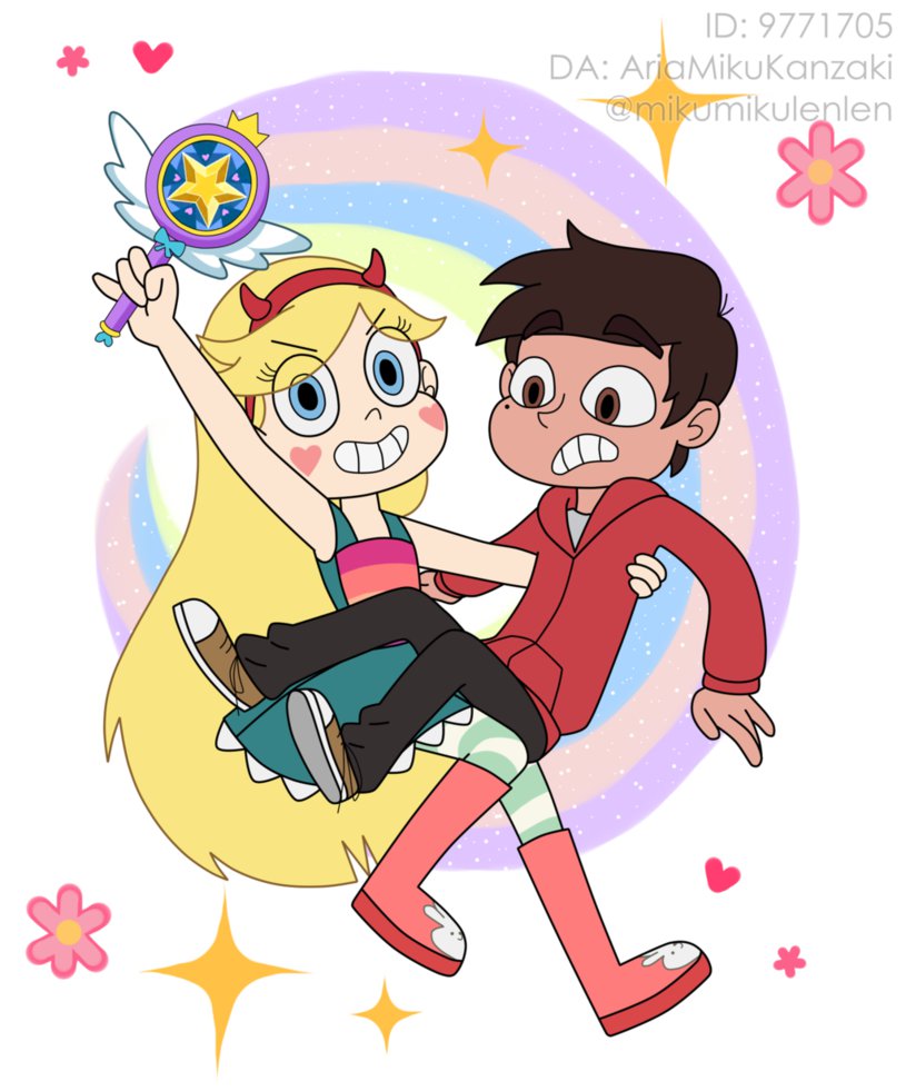 Star and Marco插画图片壁纸