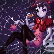 Undertale Muffet插画图片壁纸