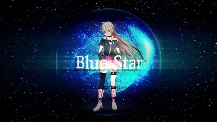Blue Star插画图片壁纸