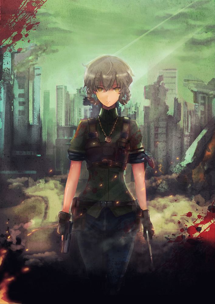 打工战士铃羽插画图片壁纸