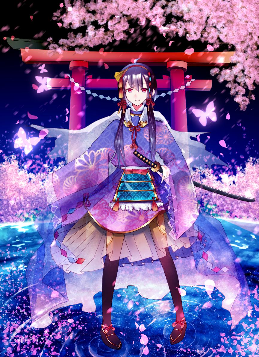 樱花乱插画图片壁纸