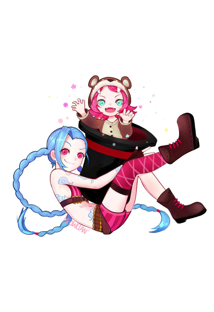 JINX&ANNY CUTE STYLE插画图片壁纸