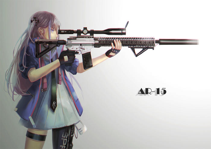 AR-15插画图片壁纸