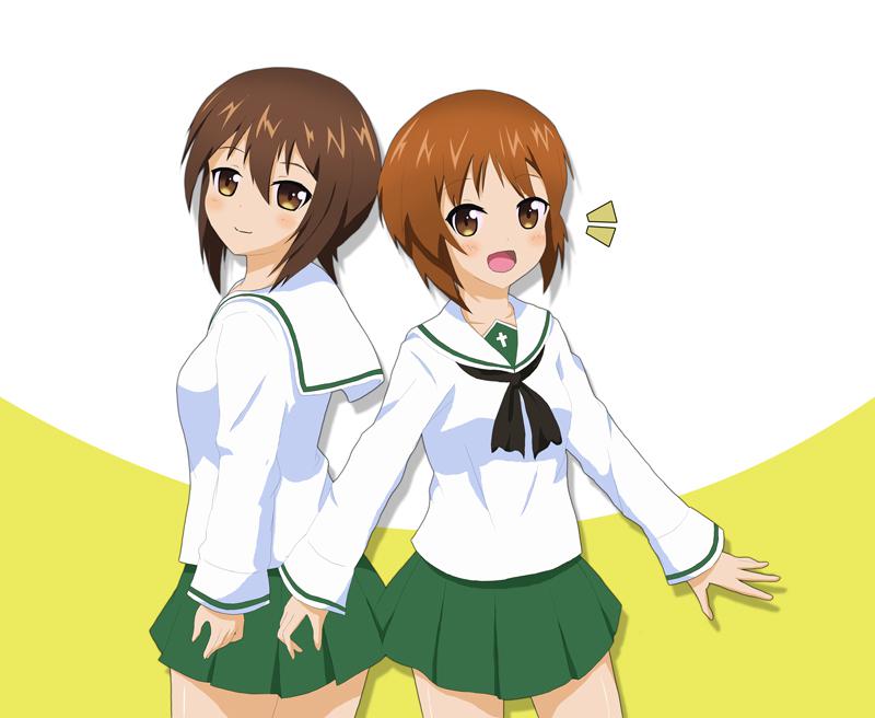 西住美穗美穗少女与战车横图