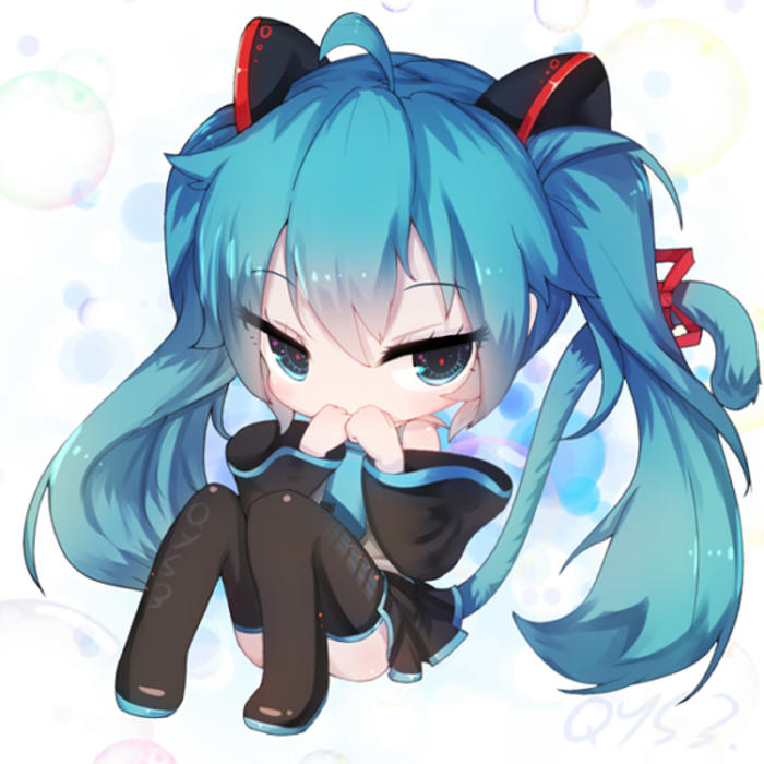 miku Q插画图片壁纸