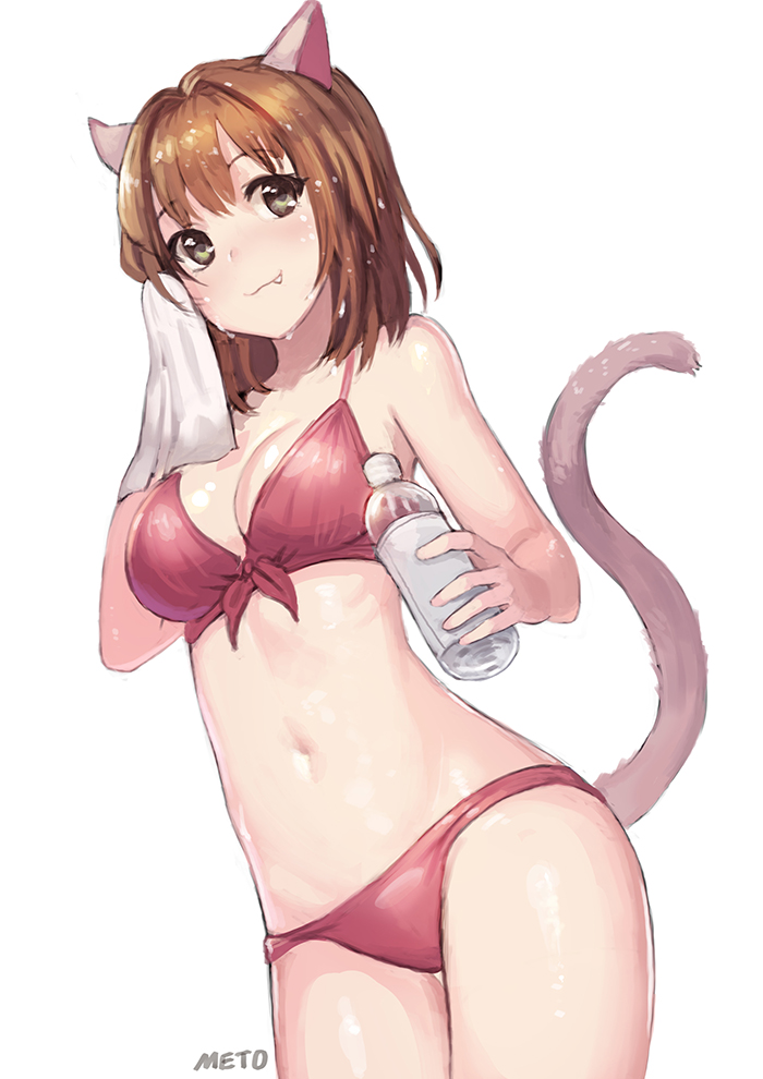 咪酱的泳衣插画图片壁纸