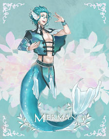 Merman (修正)插画图片壁纸