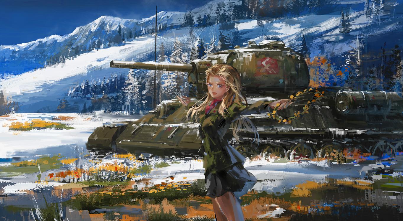 乌拉尔山的花圈-少女与战车真理高中
