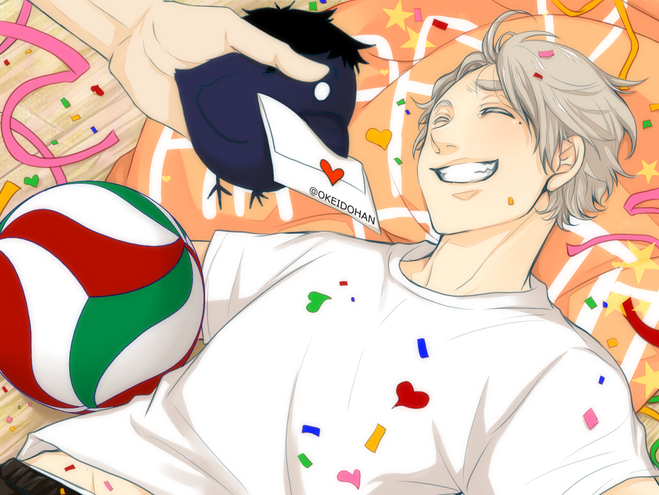 一緒にいてくれてありがとう插画图片壁纸