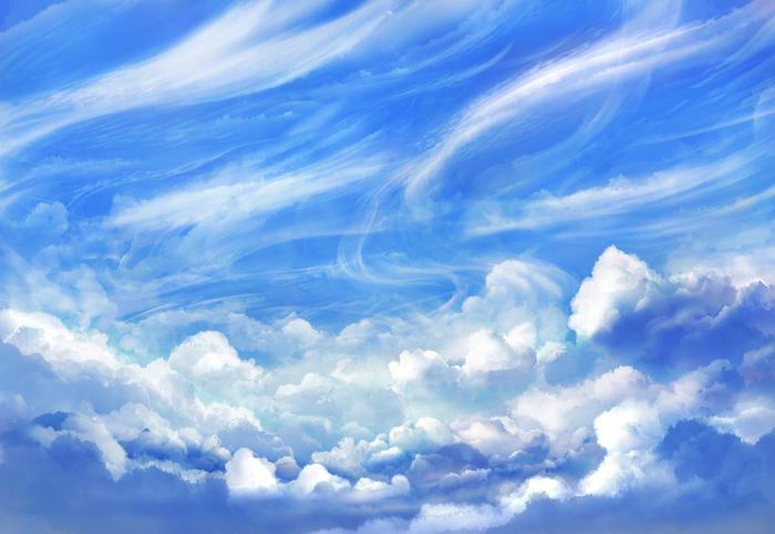 空-雲插画图片壁纸