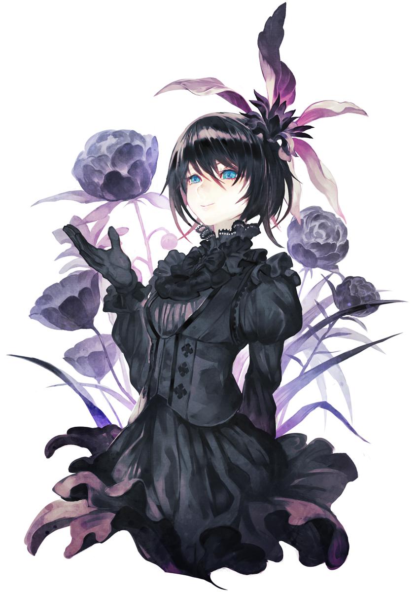 黒花-原创花朵