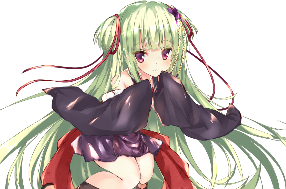 幼刀紫蝶插画图片壁纸