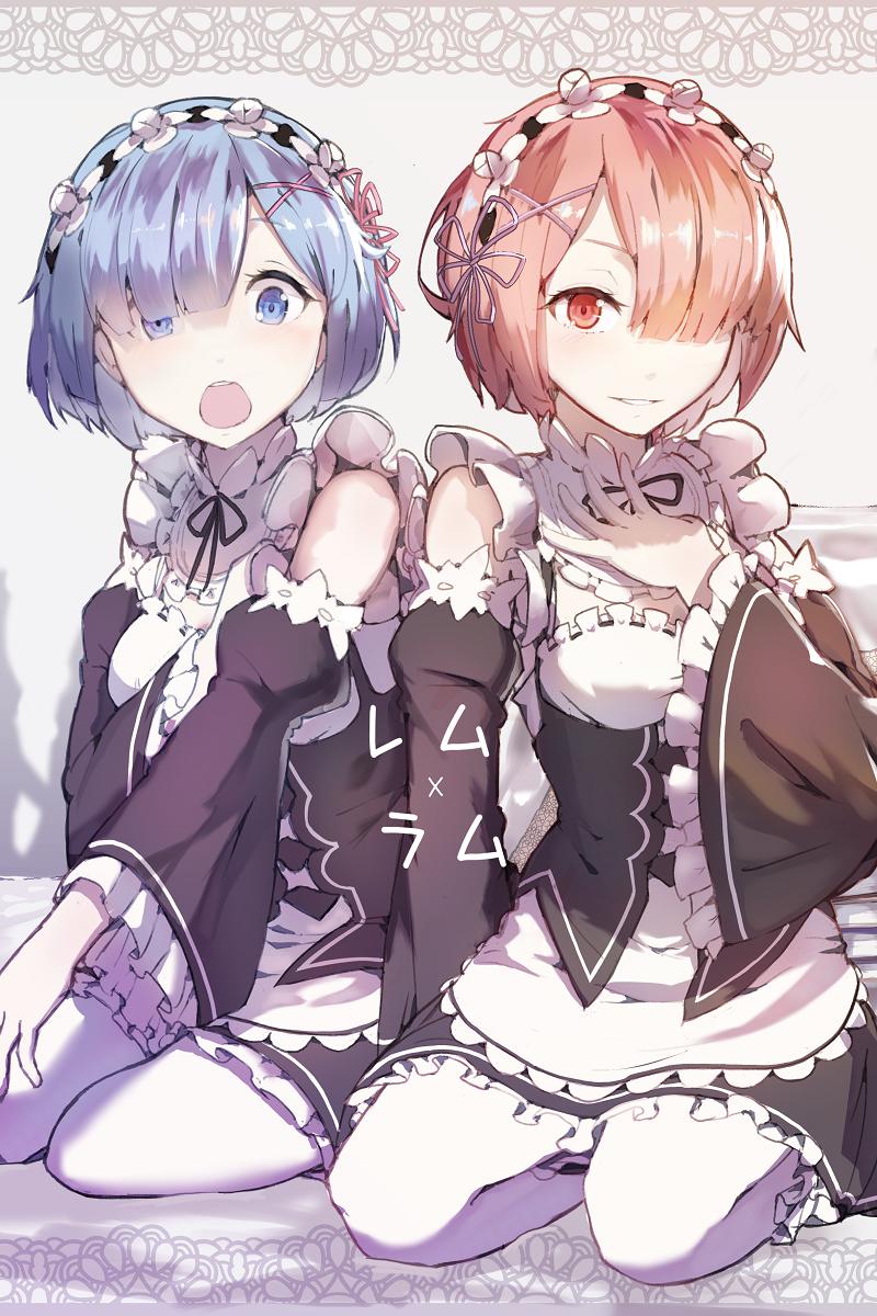 【Re:零】REM x RAM插画图片壁纸