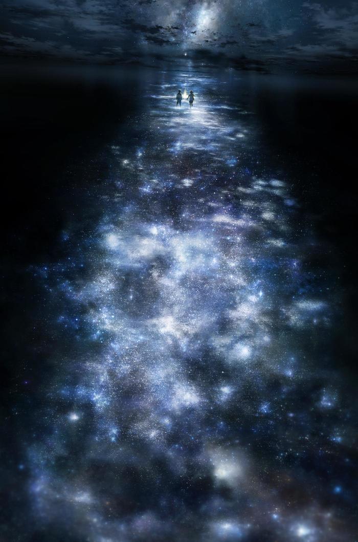The Milky Way插画图片壁纸