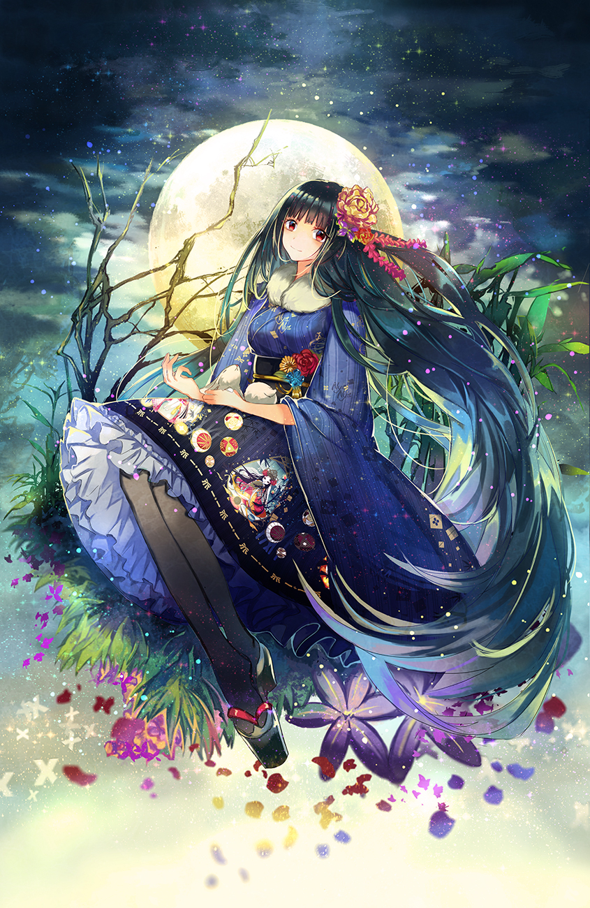 夺走你的月亮插画图片壁纸