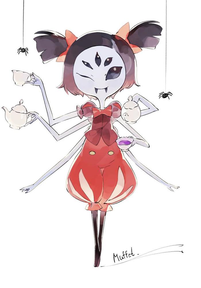 Muffet插画图片壁纸