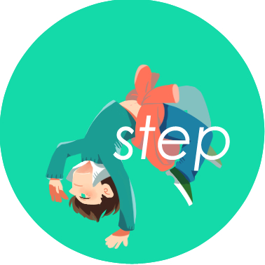 step and go插画图片壁纸