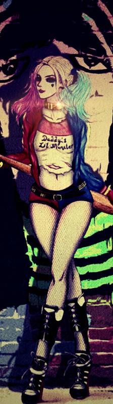 Harley Quinn插画图片壁纸