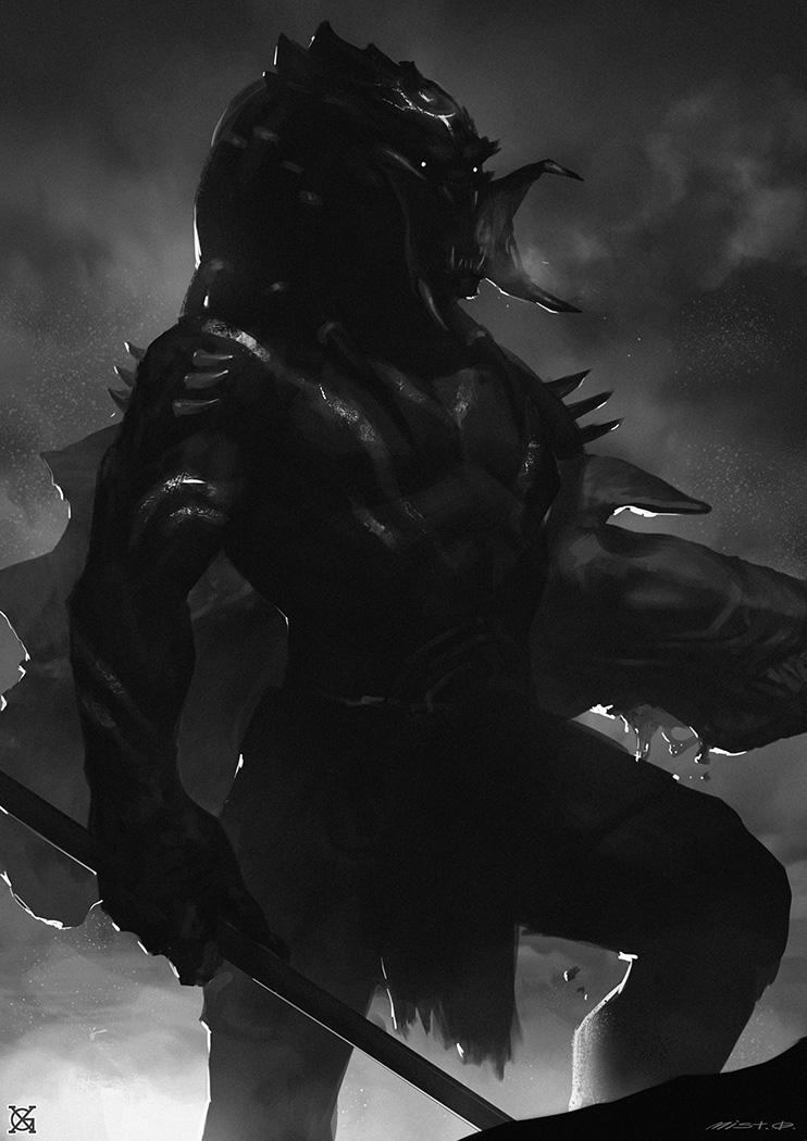 Predator——Giant Warrior插画图片壁纸