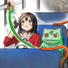 妙蛙种子和训练师总结2插画图片壁纸