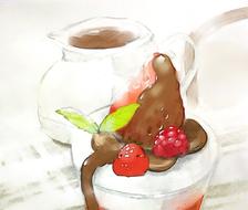草莓巧克力杯-原创すいーとり