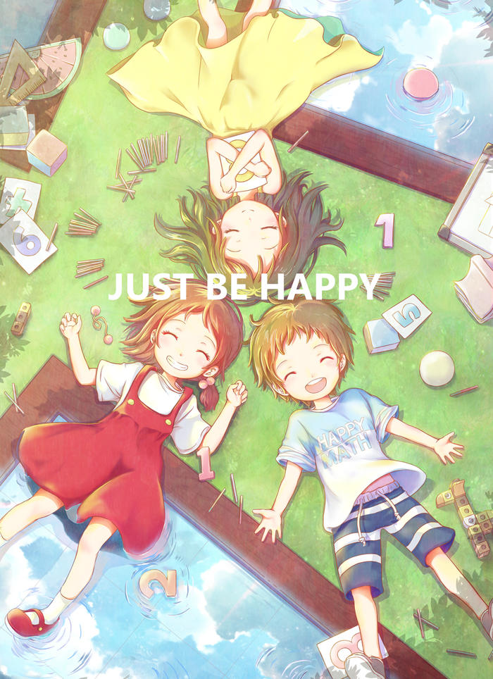 Just be Happy插画图片壁纸