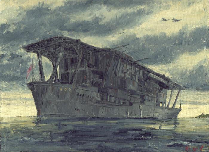 IJN Aircraft Carrier Akagi插画图片壁纸