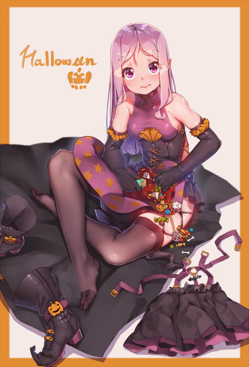 Halloween插画图片壁纸