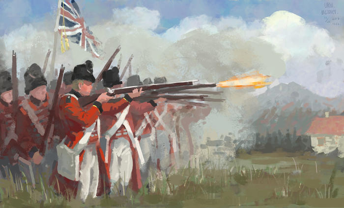 Battle of Waterloo插画图片壁纸