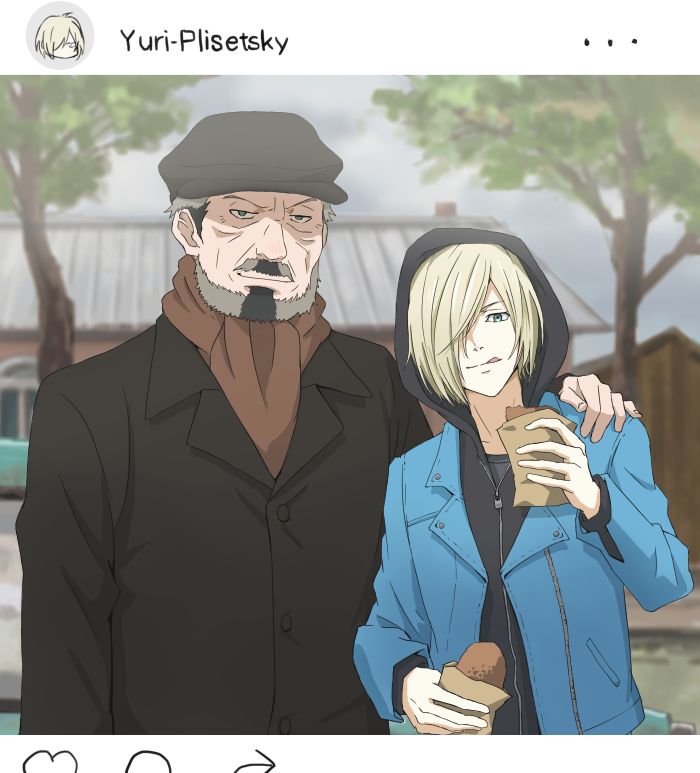 じいちゃんのピロシキ插画图片壁纸