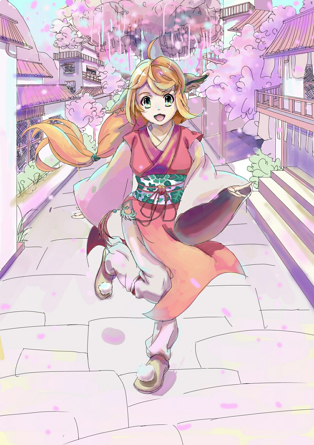 涂山苏苏插画图片壁纸