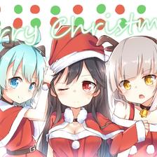 Merry Christmas插画图片壁纸