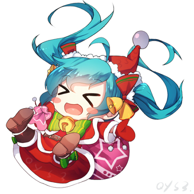 miku ~ Christmas Q插画图片壁纸