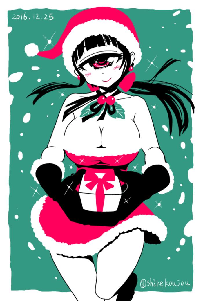 希多米老师今年也穿圣诞老人服插画图片壁纸