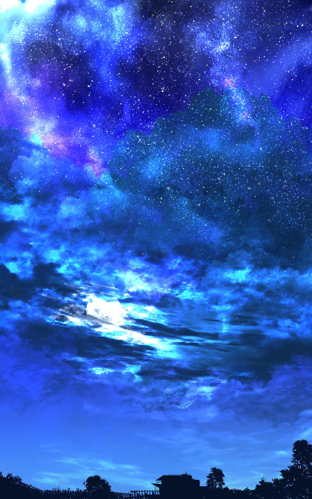 月光和星空创作原创