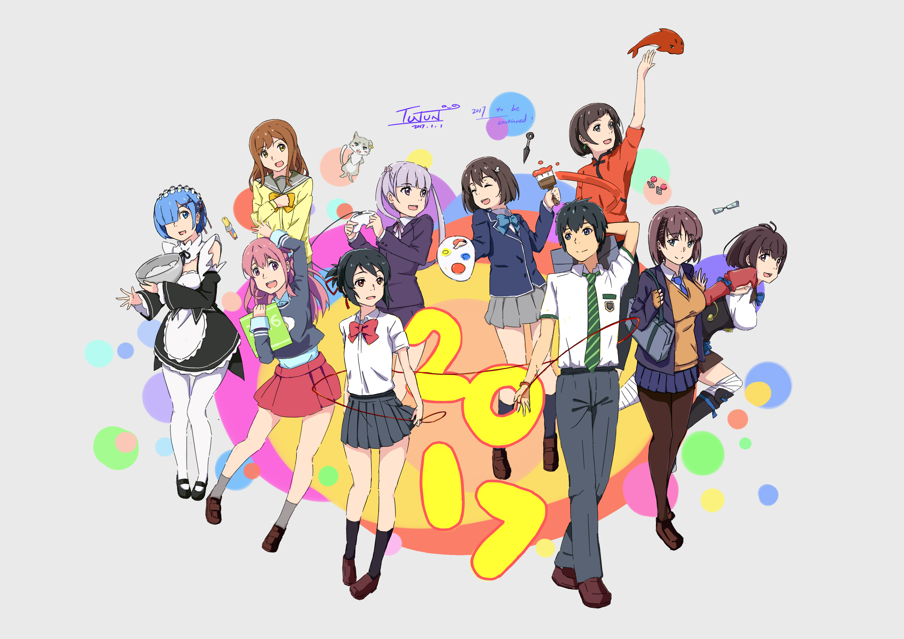 Anime in 2016插画图片壁纸
