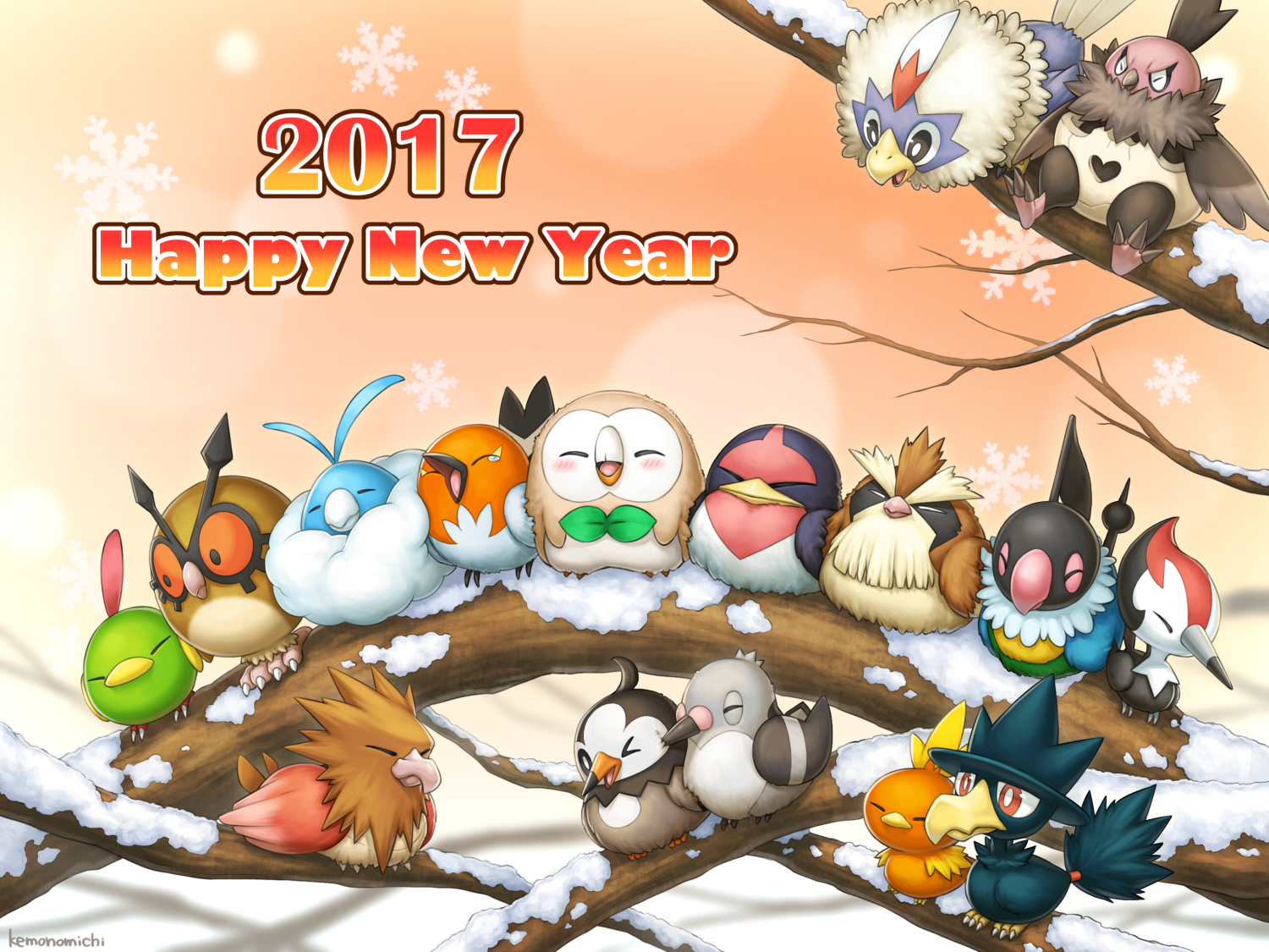 2017-鳥ポケモン口袋妖怪100用户包含