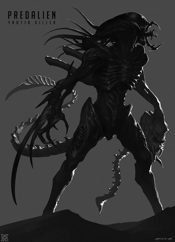 Alien——Yautja Killer插画图片壁纸