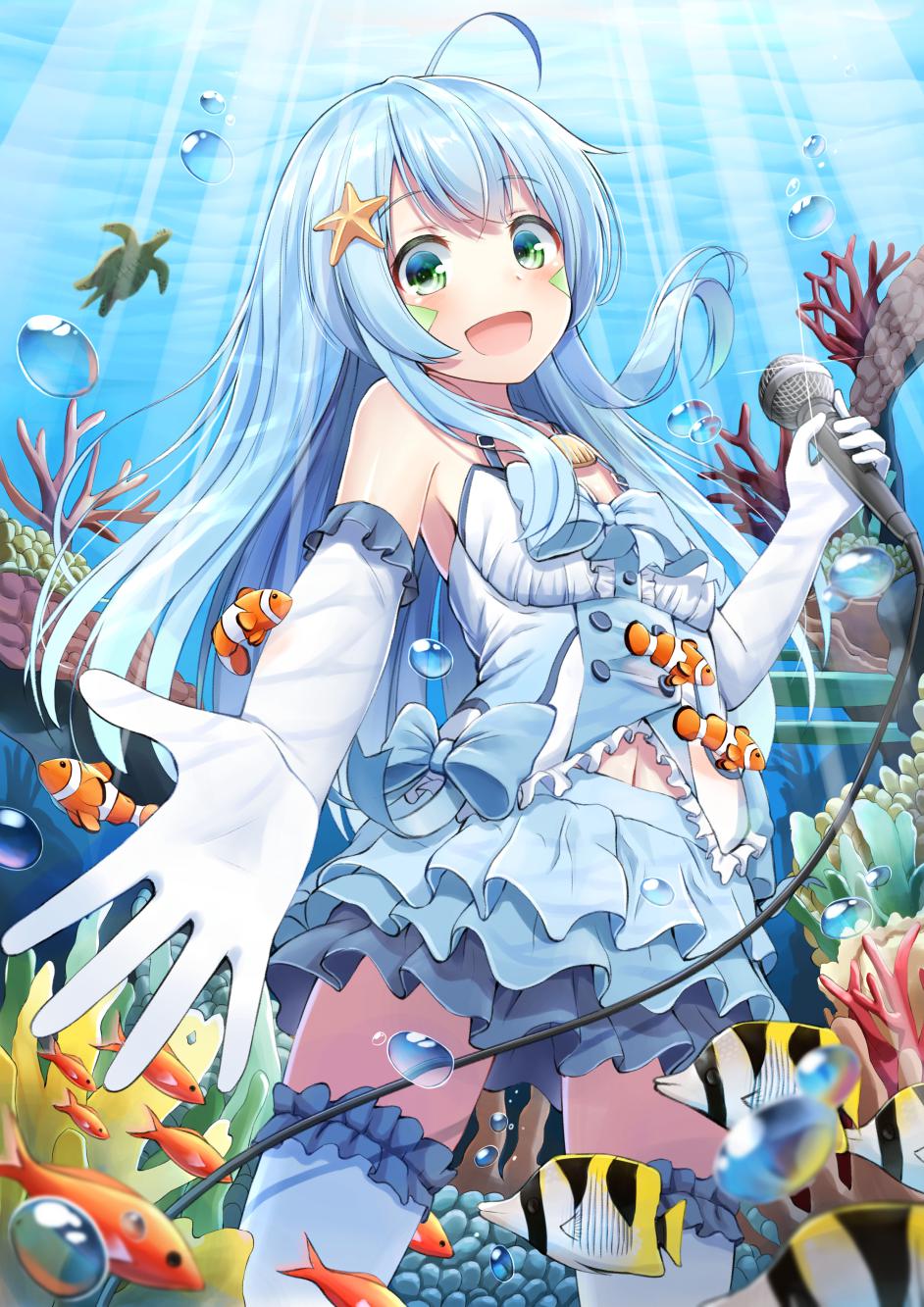 海上的个人偶像插画图片壁纸