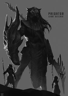 predator——giant butcher插画图片壁纸