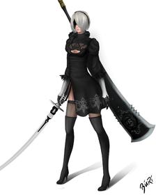 Yorha from NieR:Automata插画图片壁纸