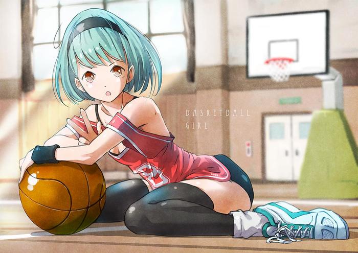 BASKETBALL GIRL插画图片壁纸