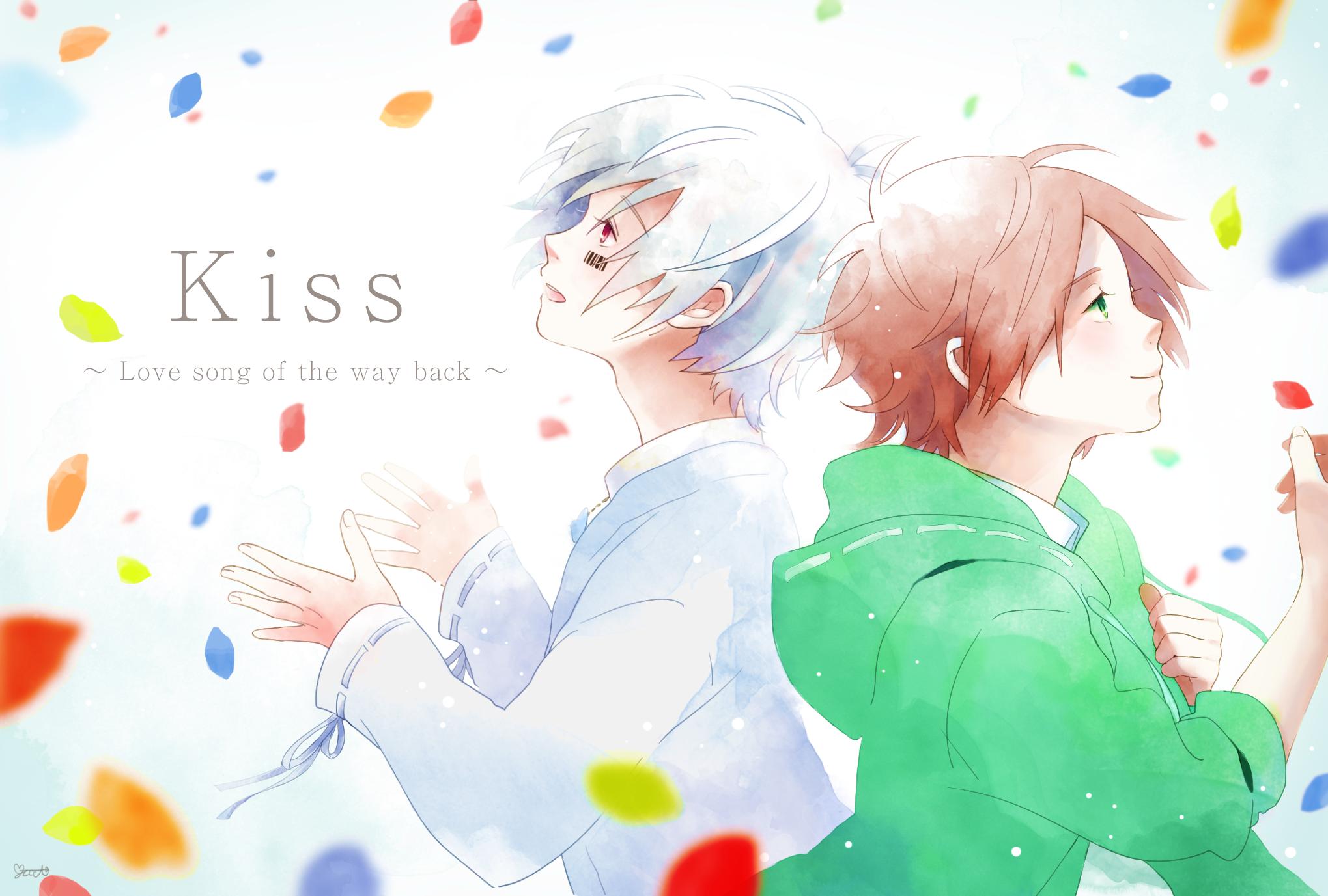 kiss /艳阳插画图片壁纸