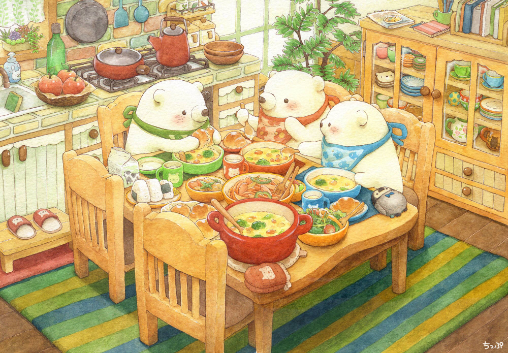 仲良し兄弟の楽しい食卓头像同人高清图