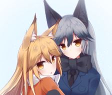狐狸和狐狸狐狸-动物朋友キタキツネ(けものフレンズ)