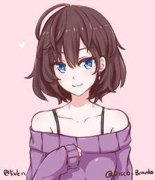 short haired shiki插画图片壁纸